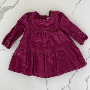 Maroon Corduroy Dress